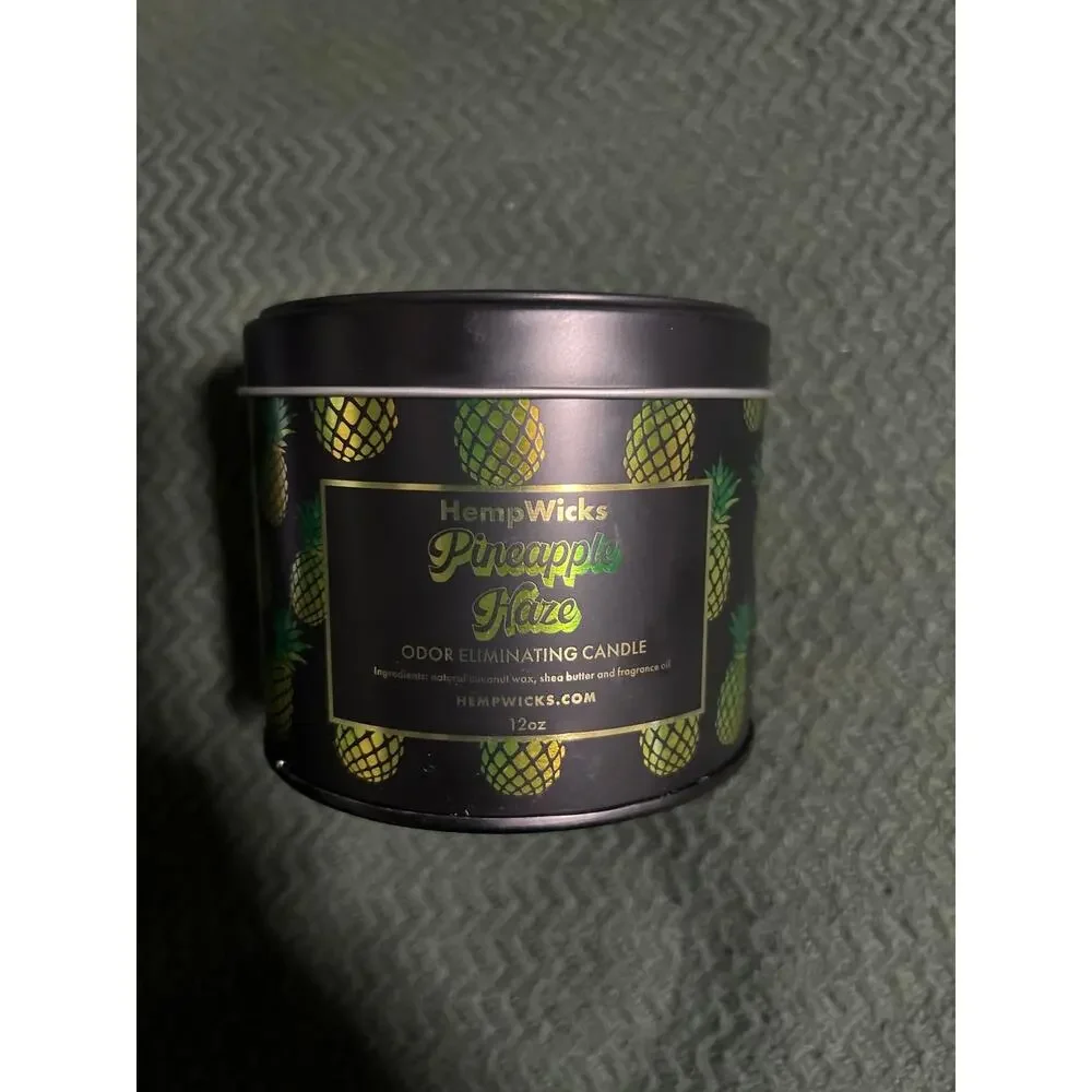 Hempwicks Pineapple Haze 12 oz Candle